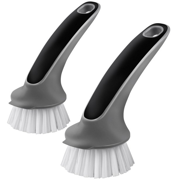 MR.Siga Pot and Pan Cleaning Brush, Dish Brush for Kitchen, Pack of 2