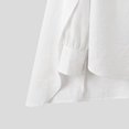 thumbnail image 6 of INCERUN Men Shirt Solid Color Lapel Long Sleeve Button Irregular Shirts For Man Streetwear Fashion Casual Tops, 6 of 6