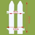 thumbnail image 3 of stanreset 1-10Pcs Garden Picket Fence Christmas Fencing Lawn Edging Home Yard Tree Fence white 1pcs 1Set, 3 of 6