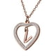 thumbnail image 2 of Collar de Mujer Corazón con Inciales LuckyLy, Modelo Adina rosa UNITALLA, 2 of 7