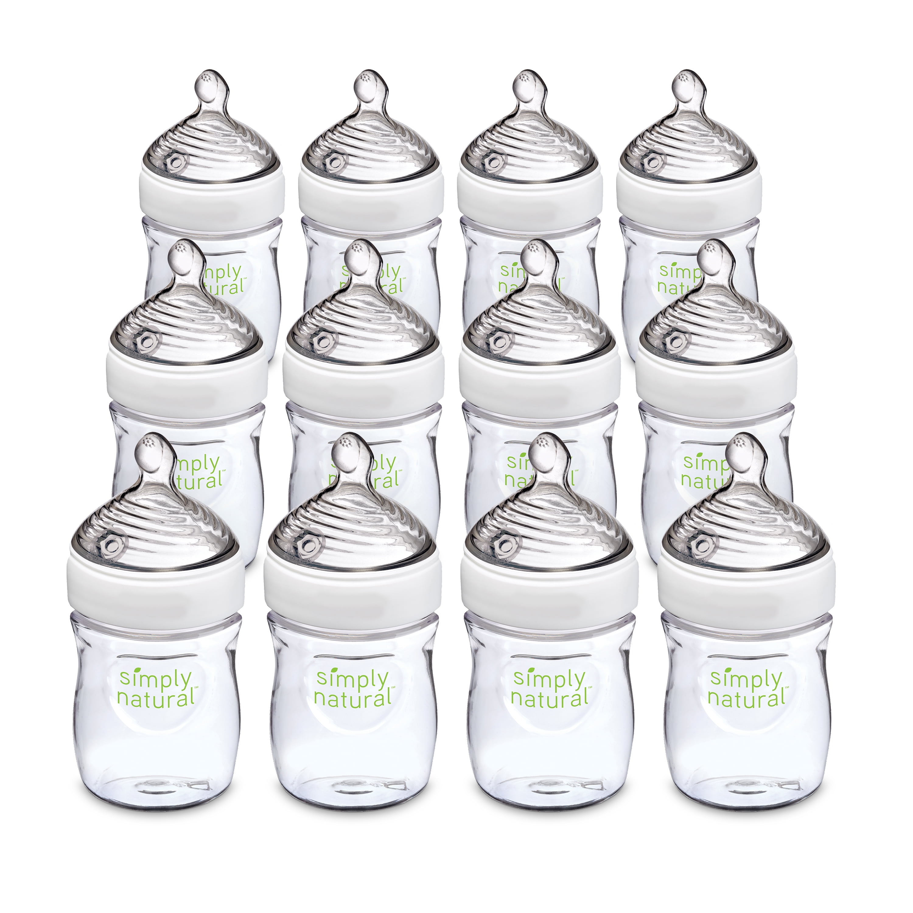 Photo 1 of NUK Simply Natural Baby Bottle, 5 oz, 12 Pack, 0+ Months