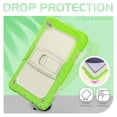 thumbnail image 2 of Allytechgroup Shockproof Case with Screen Protector for Samsung Galaxy Tab A9+ Plus 11" SM-X210 X215 X216, Rugged Bumper Anti-Scratch Kickstand Shoulder Strap Kids Friendly Case Cover, Green, 2 of 9
