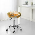 thumbnail image 7 of Fotbe White Floral and Butterflies Stool Covers Round,Waterproof Round Bar Stool Covers Bar Chair Covers Washable Stool Cushion Slipcover for 12-14 Inch Chair-13 inch, 7 of 7