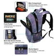 thumbnail image 5 of FORMRS Unisex Backpack Elementary School Travel Bookbag with Reflective Stripes, Purple Forest, 5 of 7