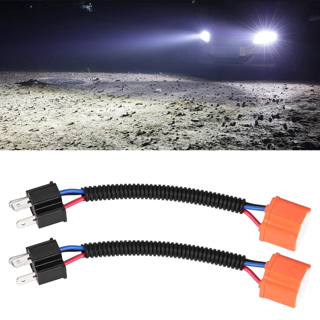 Cable adaptador de cerámica, 2 piezas H4/9003/HB2 Conector de cerámica Conector de extensión de cerámica Conector de cerámica Fiel a su promesa