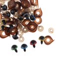 thumbnail image 4 of 100 Uds ojos de muñeca de seguridad de plástico para DIY oso de peluche arande de juguete 14mm artesanía de costura Zulema Ojos de seguridad, 4 of 8
