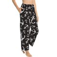 thumbnail image 3 of Kdxio Women's Comfy Stretch AnchorPrint Drawstring Pajama Pants-Small, 3 of 9