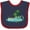Navy and Red, variant on Inktastic Huatulco Mexico Vacation Boys or Girls Baby Bib