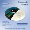thumbnail image 6 of HOMCA Donut Pillow Hemorrhoid Seat Cushion for Office Chair, Premium Memory Foam Chair Cushion, Sciatica Pillow for Sitting Tailbone Pain Car Seat Cushions,Black (17.7 x 15 x 2.8 inches), 6 of 8