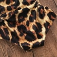 thumbnail image 4 of Seyurigaoka Baby Girls Sling Ruffled Swimwear, Leopard Lace Up One Piece Beachwear, 4 of 6