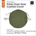 thumbnail image 3 of Classic Accessories 18"x2" Charcoal Patio Cushion Slipcover, Montlake, 3 of 14