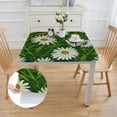 thumbnail image 2 of nygtbtfer Square Fitted Tablecloth with Elastic Edge, Flower Waterproof Table Covers, Washable Polyester Table Cloths for Kitchen Dining Picnic Party 46*46, 2 of 8