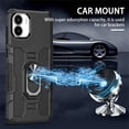 thumbnail image 2 of for Xiaomi Redmi A1 Case with Metal Ring Kickstand for Women & Men, Heavy-Duty Protection Shockproof Bumper Cover Case for Xiaomi Redmi A1 TY Black, 2 of 9