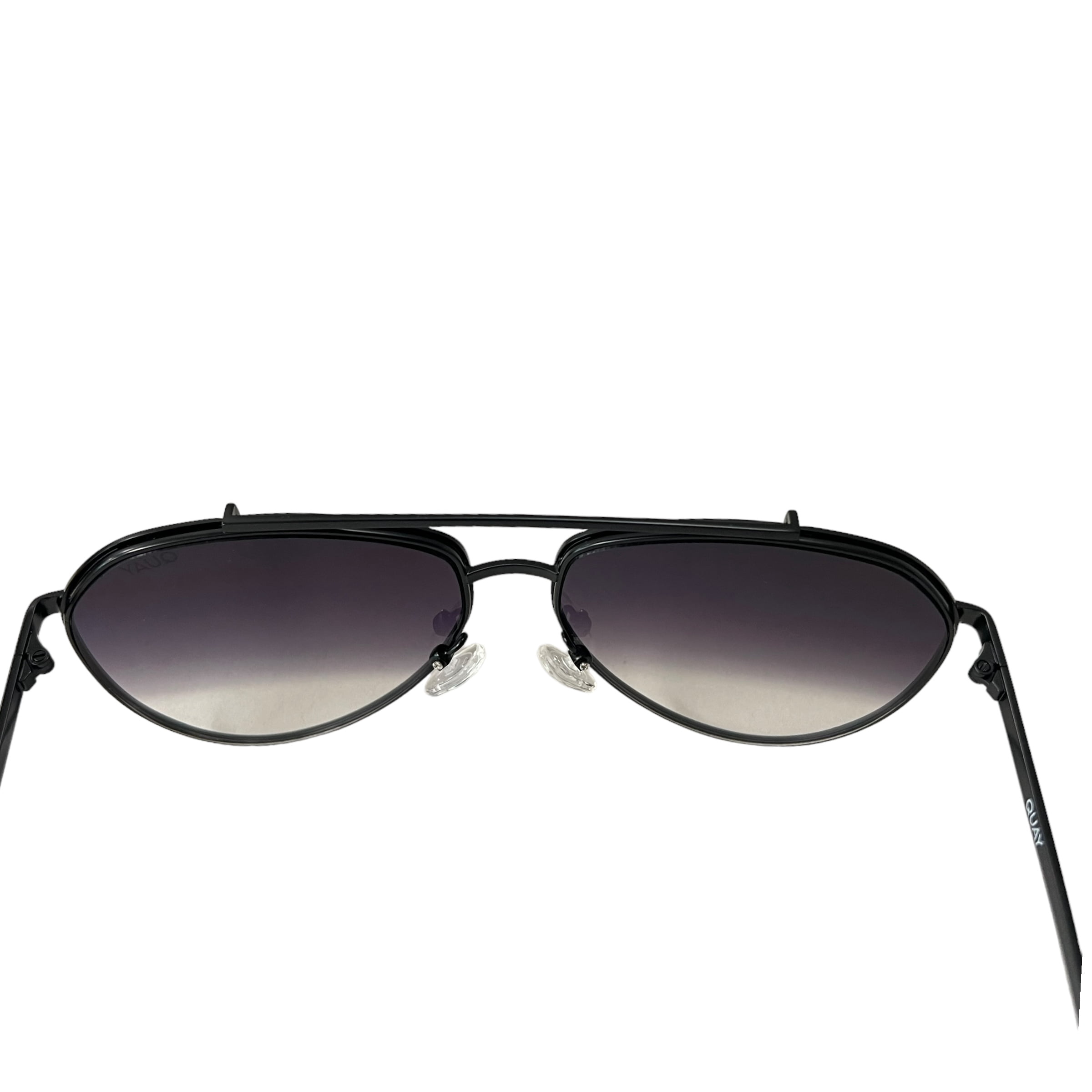 Quay Australia Dirty Habit Sunglasses Oversized Aviators Matte Black Fade Amazon.com: QUAY High Key Large Polarized Aviator Sunglasses  main image 4
