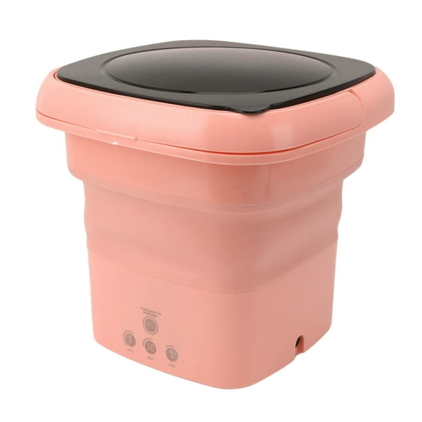 Mini Lavadora De Lavadora De Cubo Por Mini Plegable Portátil Con Tapa Negra Para Apartamento De Viajes Para Vehículos Recreativos
