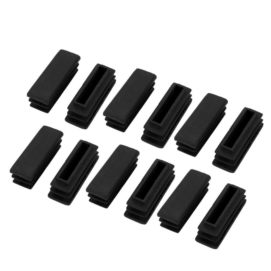 Plastic Blanking End Caps Rectangle Tubing Tube Inserts 37mm x 12mm