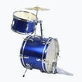 thumbnail image 2 of GP Percussion GP50BL Complete Junior Drum Set (Blue, 3-Piece Set), 2 of 11