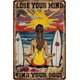 thumbnail image 1 of Vintage Signs Lose Your Mind Find Your Soul Metal Tin Sign Funny Wall Decor For Kitcen Garage Farmhouse Backyard Home 12×16 Inch, 1 of 5