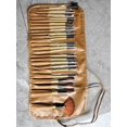 thumbnail image 1 of Nvzi Juego de 24 brochas de maquillaje, para base, polvos, correctores, sombras de ojos, rubor, color madera, con bolsa de almacenamiento negra, 1 of 4