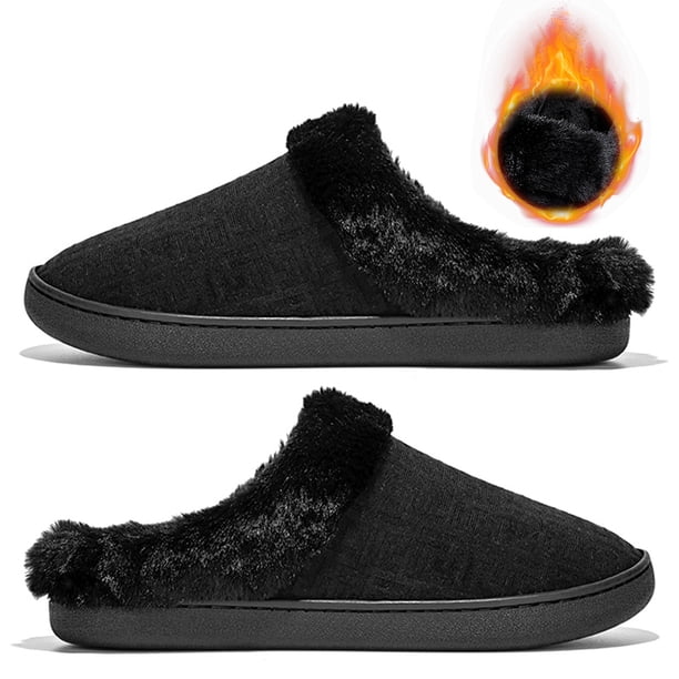 Zapatos Casa Sin Cordones Likrtyny Felpa Forro Cálido Hombres Y Mujeres