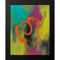 thumbnail image 2 of Combs, Joyce 20x24 Black Modern Framed Museum Art Print Titled - Orange Graffiti I, 2 of 5