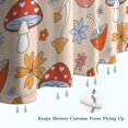 thumbnail image 6 of Red Mushroom Flower Light Pattern Shower Curtain 72"x84" ,Bathroom Decorative Shower Curtains Set with 12 Hooks,Modern Waterproof Washable Shower Curtain, 6 of 6