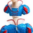 thumbnail image 6 of Princess Costume for Girls Halloween Cosplay Snow Dress Up with Cape, Yellow, 7-8, 6 of 9