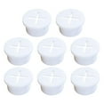 thumbnail image 1 of 8pcs White Furniture Cable Wire Rubber Grommet Cable Wire Hole Cover for Home, 1 of 9