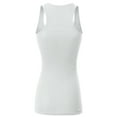 thumbnail image 3 of Doublju Women's Assorted Ribbed Scoop Neck Racerback Tank Top (3 Pack), 3 of 3