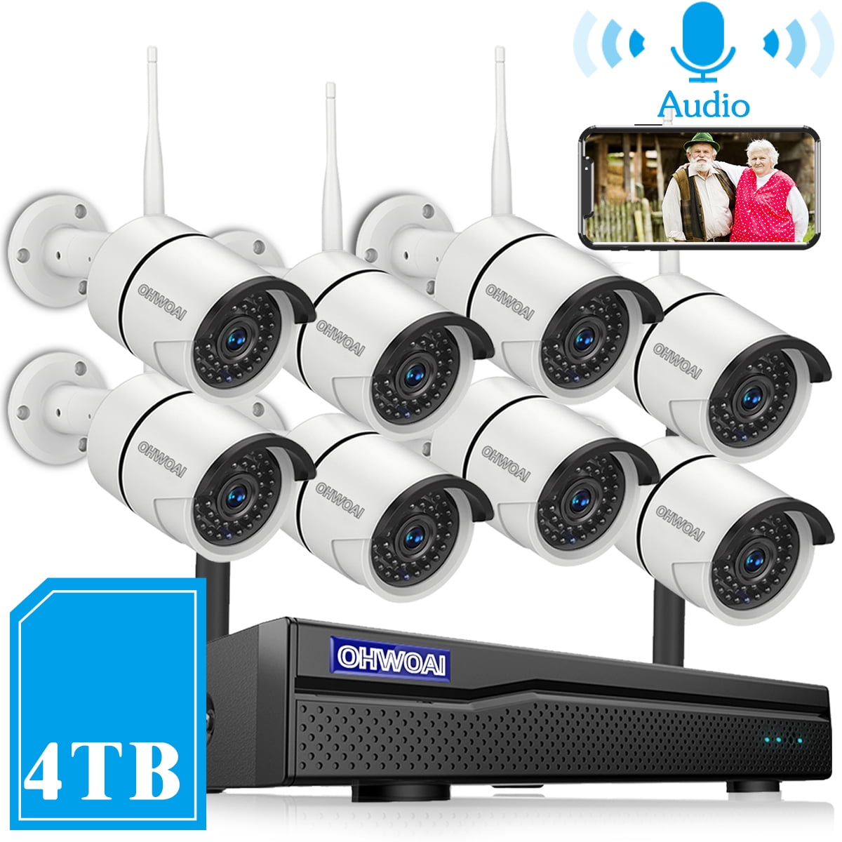 2.0MP CCTV WI-FI IP Cameras 