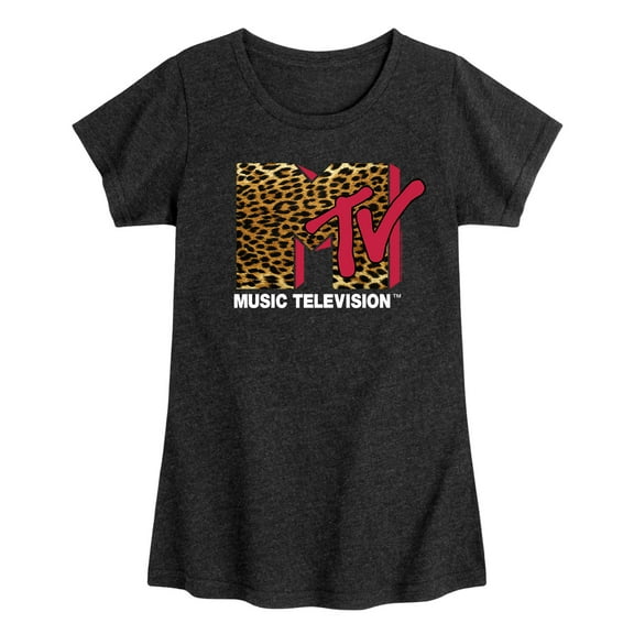 MTV - Leopard Print MTV - Girls Toddler And Youth Short Sleeve T-Shirt