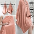 thumbnail image 4 of Beartech 8 Piece Bath Towels Set-2 Bath sheet,2 Hand Towel,4 Washcloths,Soft Lightweight Family Towel Highly Absorbent Microfiber Towel Quickly Dry & Less Lint Shower towel for Bathroom-Peach Pink, 4 of 10