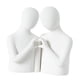 thumbnail image 5 of Estatua abstracta de pareja, adorno de escritorio, figura coleccionable en forma de corazón, amantes Blanco, 5 of 9