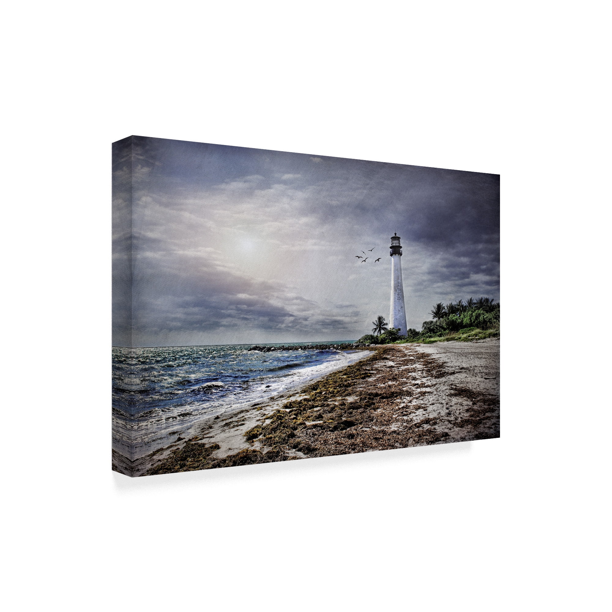 Trademark Fine Art 'Key Biscayne Lighthouse' Canvas Art by Barbara Simmons