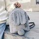 thumbnail image 4 of Mochila de conejito para mujer minimochila de orejas de conejo esponjoso mochila de conejito peluda mochila informal para niñas ANGGREK Otros, 4 of 8