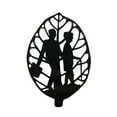 thumbnail image 2 of Weloille Mother's Day Decorative Leaves Souvenirs Black Wrought Iron Ornaments Gifts (Black), 2 of 5