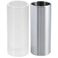 thumbnail image 1 of 2pcs Glass Slide and Stainless Steel Slide Medium Bottleneck Slide for Guitar Bass, 1 of 7