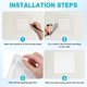 thumbnail image 5 of Uxcell 1-Pack Panel de Acceso para Paneles de Yeso, 4.9x4.9" Cubierta de Agujero de Pared Adhesiva de Plástico [Blanco, Cuadrado], 5 of 7