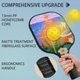 thumbnail image 4 of Pickleball Paddles Set Of 1, Fiberglass Surface, Vintage Floral Print, 1 Paddle, 2 Balls & Bag, 4 of 5