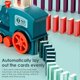 thumbnail image 3 of Juguete de tren de dominó eléctrico, tren de dominó automático con 60 piezas de bloques de dominó Juguetes interesantes para niños pequeños Juguetes educativos Juguetes apilables Regalos Kuyhfg Sin marca, 3 of 5