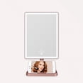 thumbnail image 4 of Impressions Vanity Charmed Tri Tone LED Makeup Mirror with Lights and Catchall Tray (Rose Gold), 4 of 9