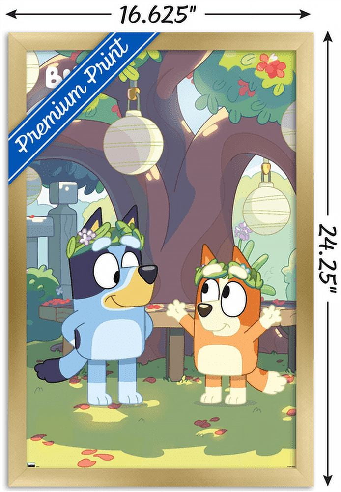 Bluey - Duo Wall Poster, 14.725" x 22.375", Framed