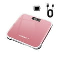 thumbnail image 4 of Gnmfd LCD Digital Weight Scale Rechargeable Mini Home Fitness Scale High Precision Body Scale with Tempered Glass for Bathroom, Bedroom, Office, Travel, Health Tracking, Personal Weight Monitoring, 4 of 9