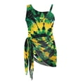 thumbnail image 6 of Whosucclay Butterfly Tie Dye Girls One Piece Swimsuits, Adjustable Straps Removable Bra Girls' One Piece Swimsuit with Cover Up for Swimwear, 17-18 Years Old, 6 of 10