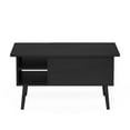 thumbnail image 2 of Furinno Jensen Wooden Leg Lift Top Coffee Table With Hidden Compartment and Side Open Storage Shelf for Living Room, Americano, 2 of 6