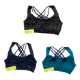 thumbnail image 2 of Marika Sport Women's Medium Impact Seamless Strappy Back Sports Bra (Dragonfly/Peacoat, M), 2 of 2