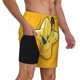 thumbnail image 2 of Fotbe Happy Cartoon Star Traje de Baño para Hombre – Shorts de Natación de Secado Rápido con Forro y Bolsillos-Medium, 2 of 6