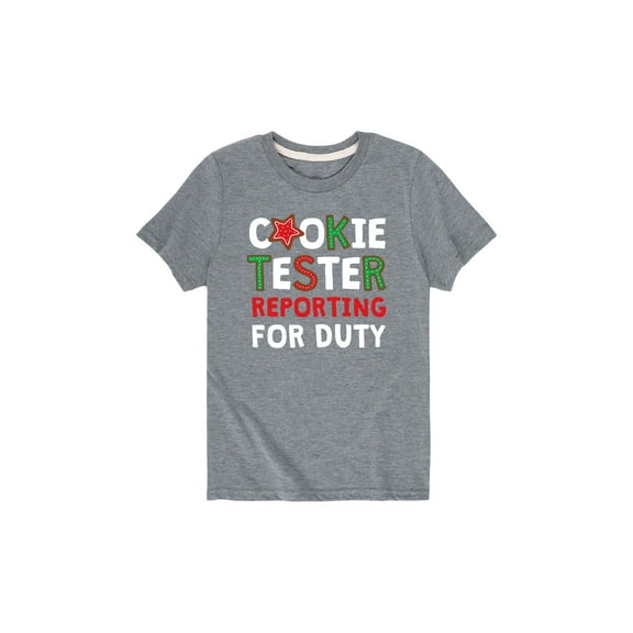 Instant Message - Cookie Tester Reporting For Duty - Youth Short Sleeve Tee