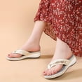 thumbnail image 2 of Patlollav Womens Sandals Summer Thick Bottom Flip Flops Women Wedge Beach Sandals, 2 of 4