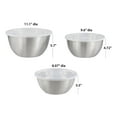 thumbnail image 6 of Mainstays 6-Piece Brushed Stainless Steel Mixing and Storage Bowl Set with Lids, 6 of 6